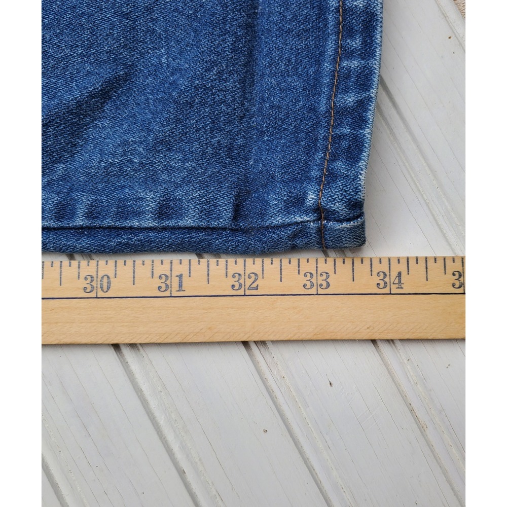 Wrangler 13MWZ Cowboy Cut Jeans Mens 31x34 Medium Wash Straight Leg Denim - Picture 5 of 8